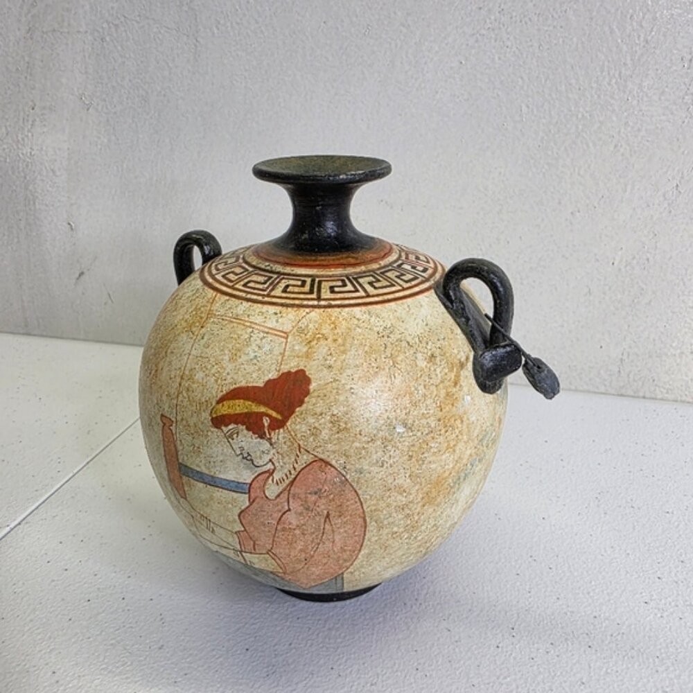Vintage Attic Amphora 430 B.C. handpainted Vase